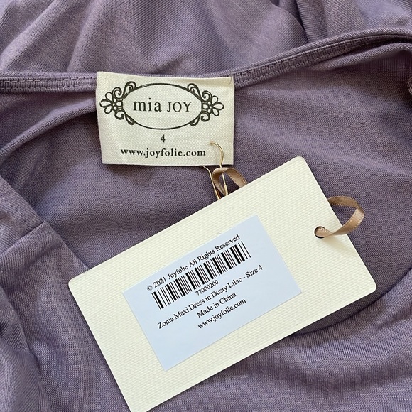NWT Joyfolie Zonia Dress in Dusty Lilac - Picture 3 of 5